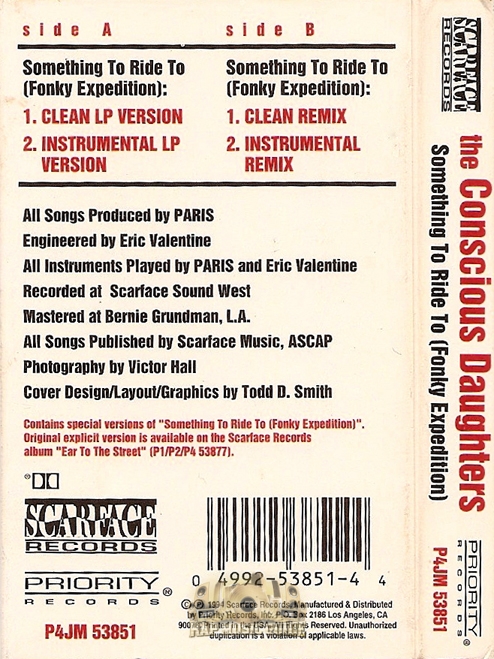 洋楽 Conscious daughters/something to ride to Conscious Daughters - Something To Ride To (Fonky Expedition